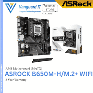 ASROCK B650M-H/M.2+ WIFI | mATX Motherboard | AM5