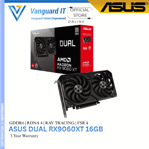 Asus Dual Radeon RX9060XT 16GB OC GDDR6