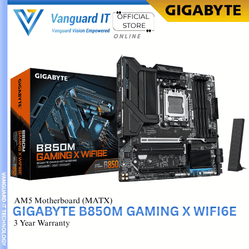 GIGABYTE B850M GAMING X WIFI 6E | mATX Motherboard | AM5