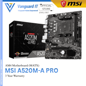 MSI A520M-A PRO | mATX Motherboard | AM4