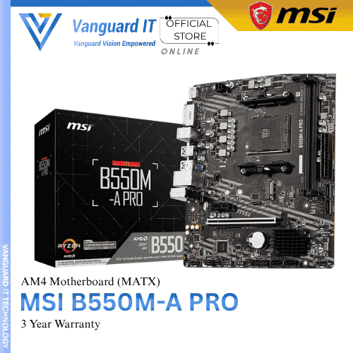 MSI B550M-A PRO | mATX Motherboard | AM4