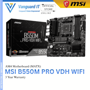 MSI B550M PRO-VDH WIFI | mATX Motherboard | AM4