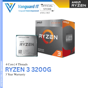 AMD RYZEN 3 3200G | 4 Cores 4 Threads | AM4 (Tray)