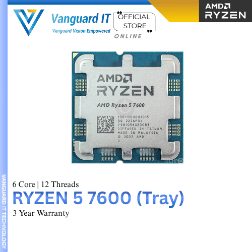 AMD RYZEN 5 7600 | 6 Cores 12 Threads | AM5 (Tray)