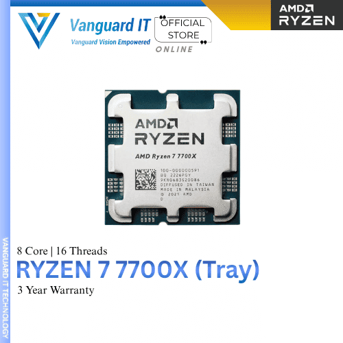 AMD RYZEN 7 7700X | 8 Cores 16 Threads | AM5 (Tray)