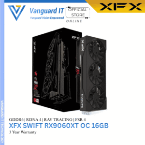 XFX Swift Radeon RX 9060 XT OC Triple Fan Gaming 16GB GDDR6