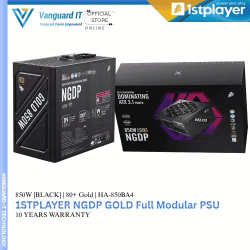 1stPlayer NGDP 850W 80+ Gold Full Modular (10 Year Warranty)