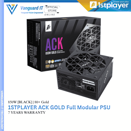 1stPlayer ACK 850W 80+ Gold Power Supply (Full-Modular)