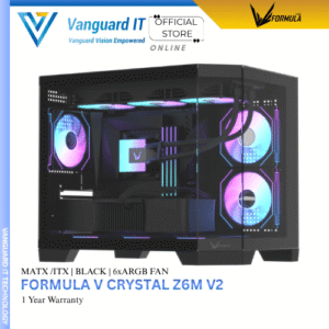 Formula V Crystal Z6M V2 Matx Black ( 6x ARGB Fan Included )