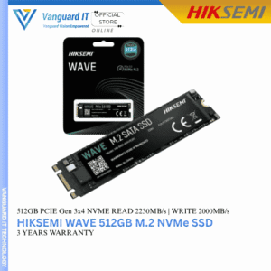 Hiksemi Wave 512GB M.2 NVMe SSD Gen3x4 [Read: 2230MB/s Write: 2000MB/s]