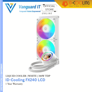 ID-Cooling FX-240 LCD Series Liquid Cooler [White | 240mm]