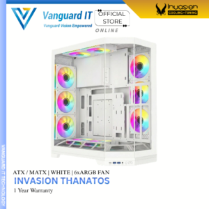 Invasion Thanatos White Atx ( 6x ARGB Fan Included )
