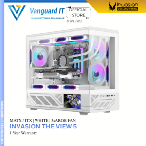 Invasion The View 5 White Matx ( 3x ARGB Fan Included )