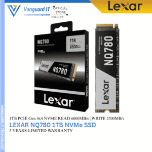 LEXAR NQ780 1TB NVMe SSD Gen4x4 [Read: 6000MB/s Write: 2500MB/s]