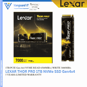Lexar Thor Pro 1TB NVMe SSD Gen4x4 [Read: 6500MB/s Write: 3000MB/s]