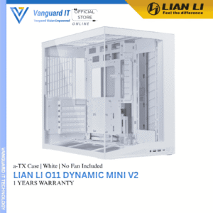 Lian Li O11 Dynamic Mini V2 | ATX | mATX (No Fan Included) [White]