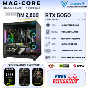 MAG-CORE [AMD Ryzen 5 5500 | RTX 5050 8GB]