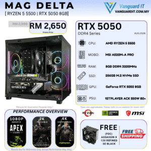 MAG DELTA [AMD Ryzen 5 5500 | RTX 5050 8GB]