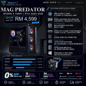 MAG PREDATOR [ RYZEN 5 7500F | RTX 5060 8GB ]