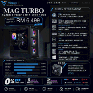 MAG TURBO [AMD Ryzen 5 7500F | RTX 5070 12GB]