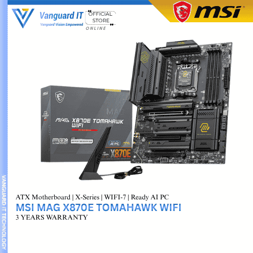 MSI Mag X870E Tomahawk Wifi | aTX Motherboard | AM5