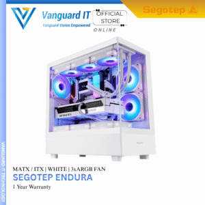 Segotep Endura 240s Matx White ( 3x ARGB Fan Included )