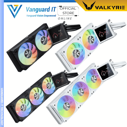 VALKYRIE Bseries-GT ARGB AIO CPU Liquid Cooler with 3.95" LCD Display 240mm/360mm
