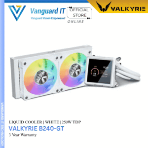 VALKYRIE B240-GT Liquid Cooler w 3.95" IPS LCD Screen [White]