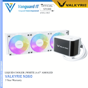 Valkyrie N360 6.67″ Am-OLED Curved 360mm Liquid Cooler [White]