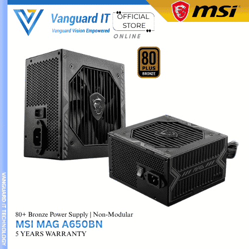 MSI MAG A650BN 650W 80+ Bronze Rated