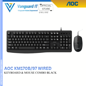 AOC KM170B/97 WIRED KEYBOARD & MOUSE COMBO BLACK