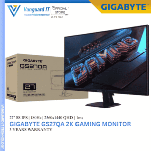 GIGABYTE GS27QA Gaming Monitor 2560x1440 QHD | 27" SS IPS | 180Hz | 1ms