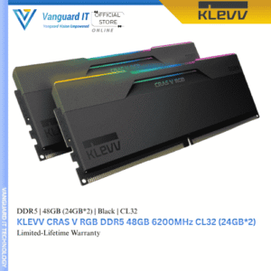 KLEVV CRAS V RGB 6200MHz CL32 48GB (24GB*2) - Black