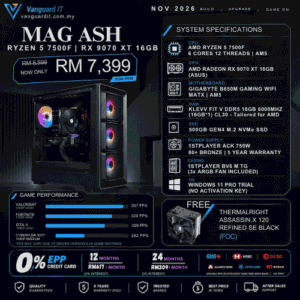 MAG ASH [AMD Ryzen 5 7500F | RX 9070XT 16GB]
