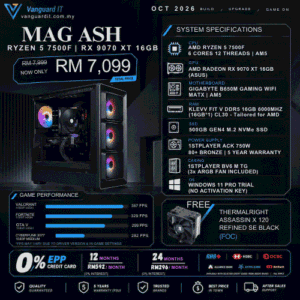MAG ASH [AMD Ryzen 5 7500F | RX 9070XT 16GB]