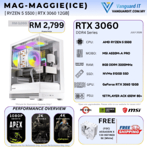 MAG-MAGGIE (ICE) [AMD Ryzen 5 5500 | RTX 3060 12GB]