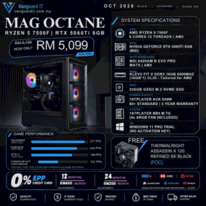 MAG-OCTANE [AMD Ryzen 5 7500F | RTX 5060Ti 8GB]
