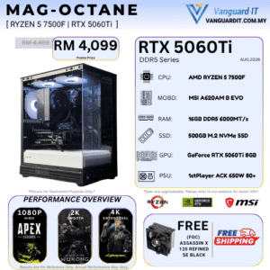 MAG-OCTANE [AMD Ryzen 5 7500F | RTX 5060Ti 8GB]