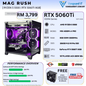 MAG RUSH [AMD Ryzen 5 5500 | RTX 5060TI 8GB]