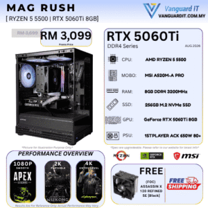 MAG RUSH [AMD Ryzen 5 5500 | RTX 5060TI 8GB]