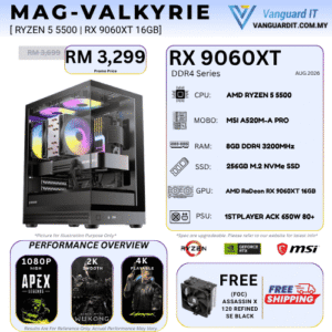 MAG-VALKYRIE [ AMD Ryzen 5 5500 | RX 9060 XT 16GB ]