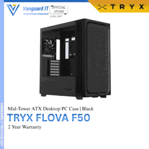 TRYX FLOVA F50 Mid-Tower ATX Case [Black]