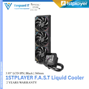 1stPlayer FT-360mm 3.95" LCD IPS Display Liquid Cooler [Black]