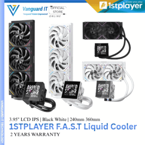 1stPlayer F.A.S.T Liquid Cooler 3.95" IPS LCD Screen Display [240mm | 360mm] [Black | White]