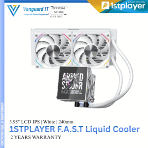 1stPlayer FT-240mm 3.95" LCD IPS Display Liquid Cooler [White]