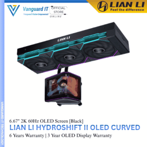 Lian Li HydroShift II OLED Curved 6.67" 2k 60Hz OLED Screen [Black]