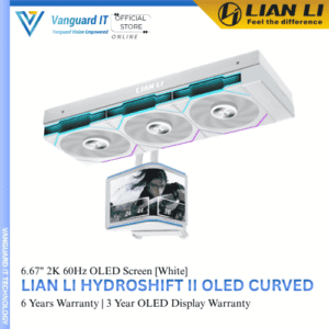Lian Li HydroShift II OLED Curved 6.67" 2k 60Hz OLED Screen [White]