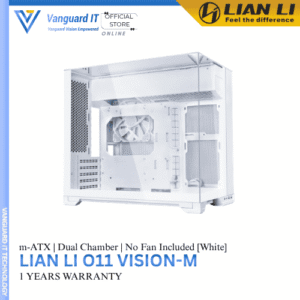 Lian Li O11 Vision-M [White] No Fan Included