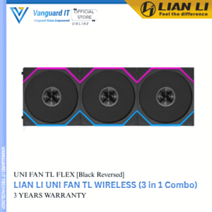 Lian Li Uni Fan TL Flex 120mm*3 [Black Reverse Blade]