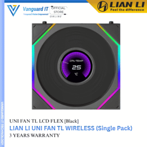 Lian Li Uni Fan TL LCD Flex 120mm [Black]